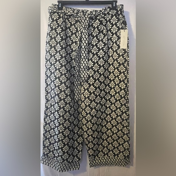 NWT Rachel Zoe Linen Wide Leg, Self Tie Pants - Size XL (14-16) - Picture 1 of 4